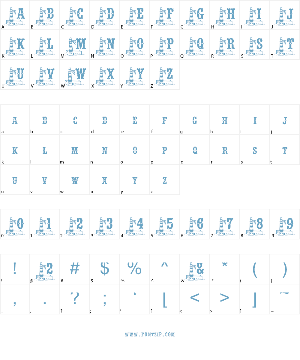 BJF Beacon of Light Font Character
